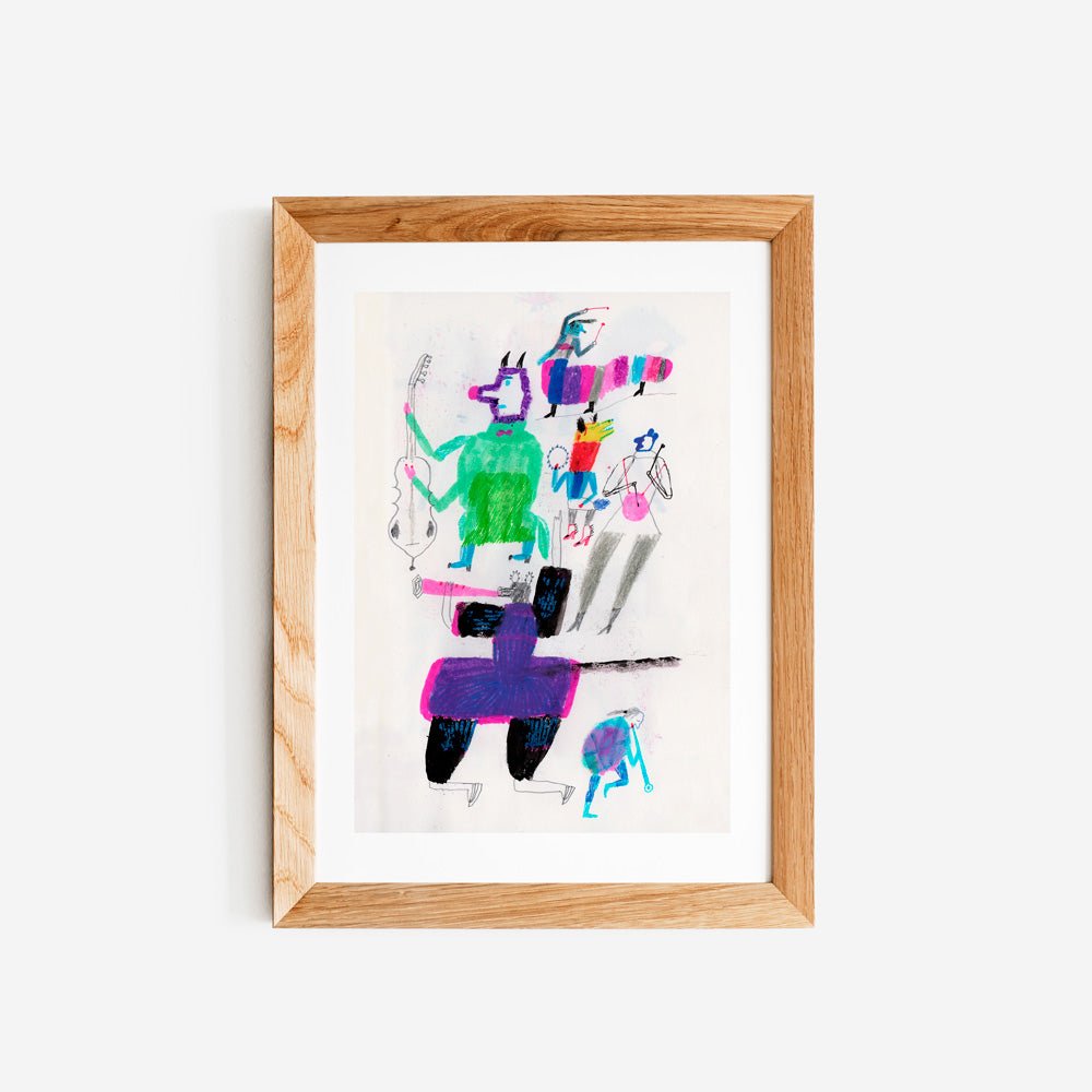 Impression Giclée Musiciens de Couleurs