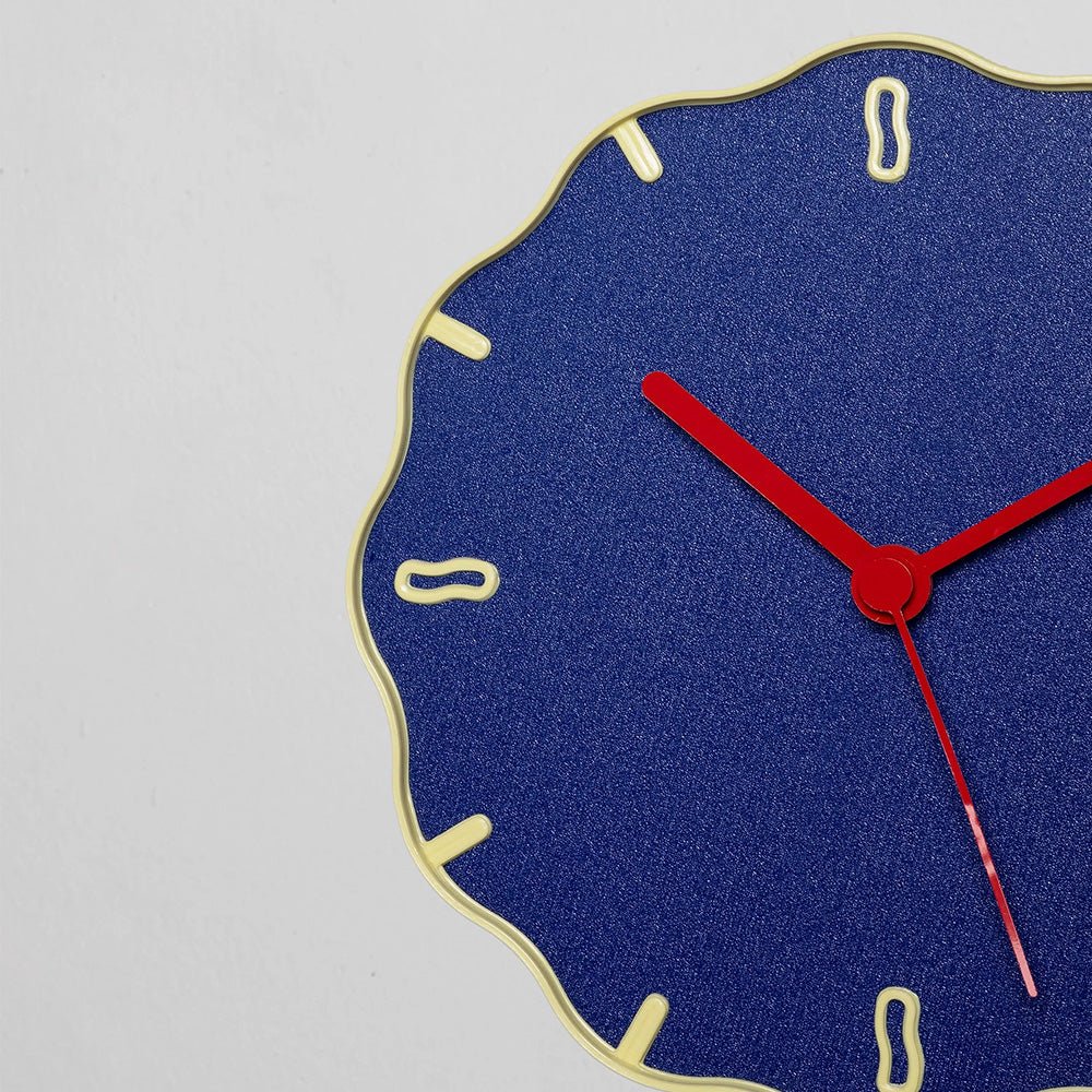Wall Clock Margherita Blue/Yellow/Red