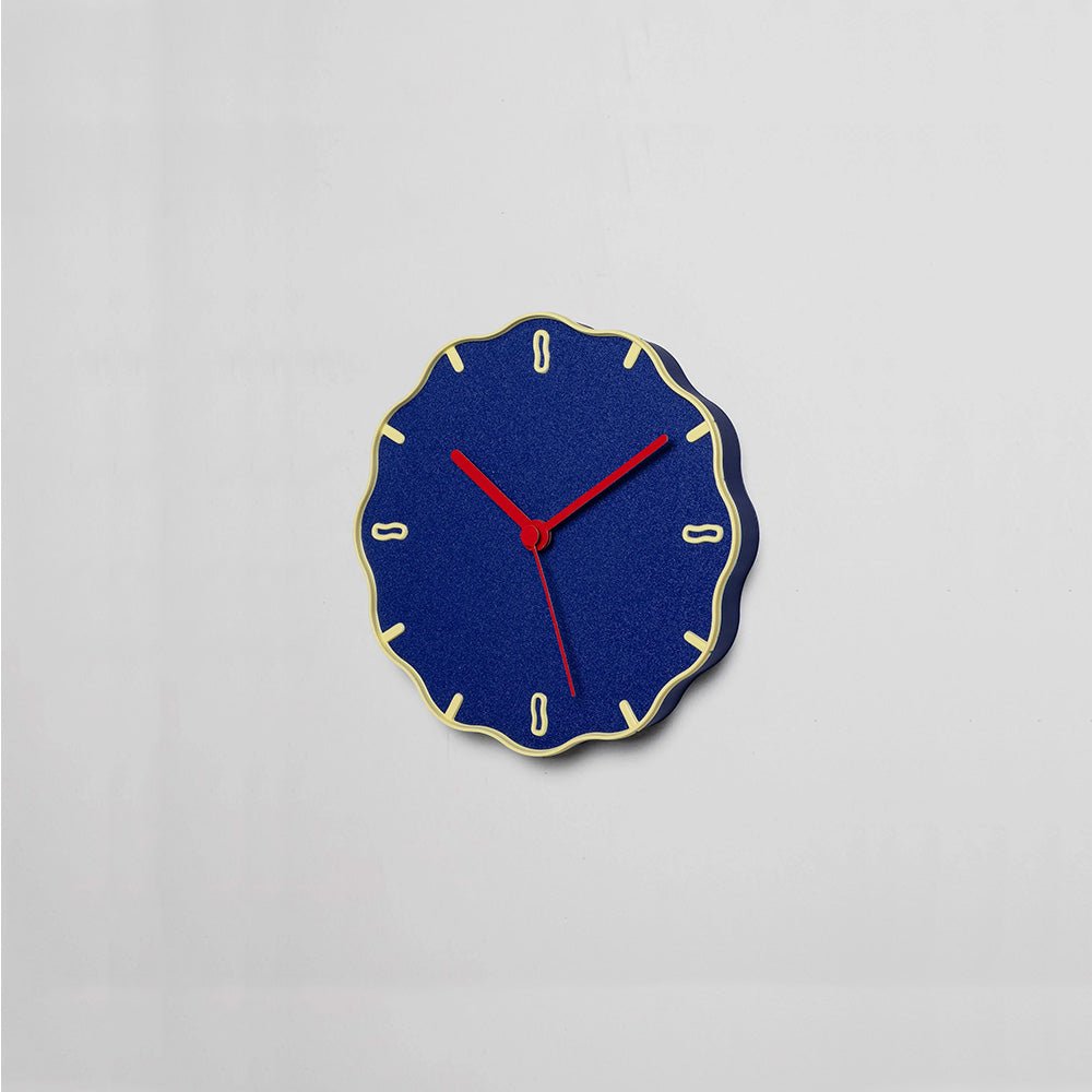 Wall Clock Margherita Blue/Yellow/Red
