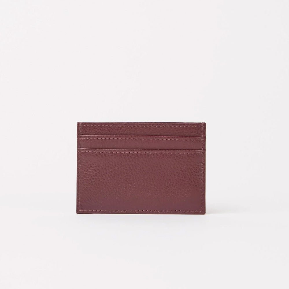 Étui à cartes Mark's Soft Grain Cerise Foncé