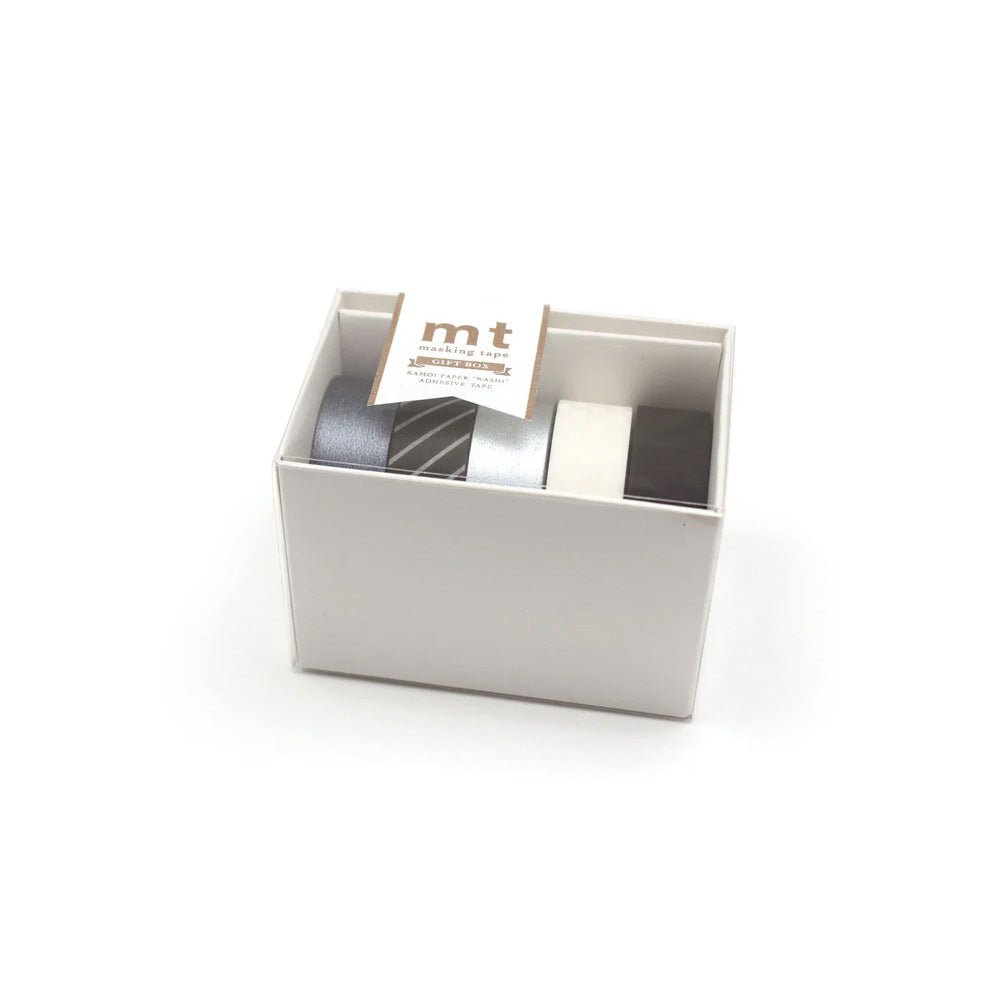 Masking Tape Gift Box 5 Pieces Monotone 3