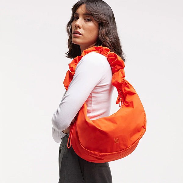 Moon Bag Ruffle Hot Coral