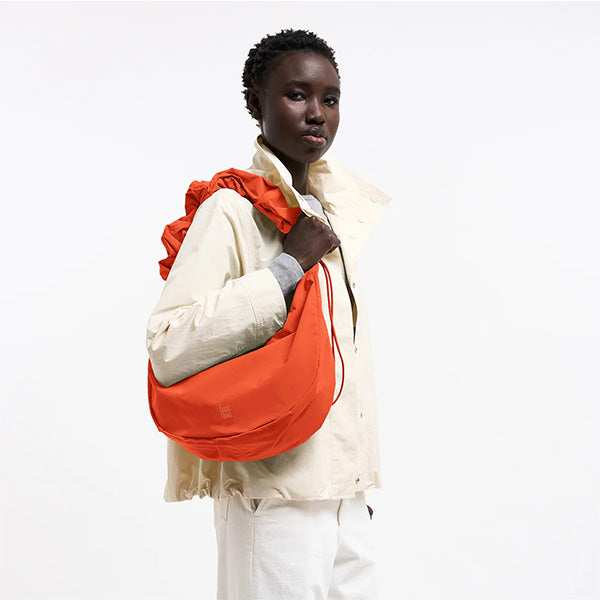 Moon Bag Ruffle Hot Coral