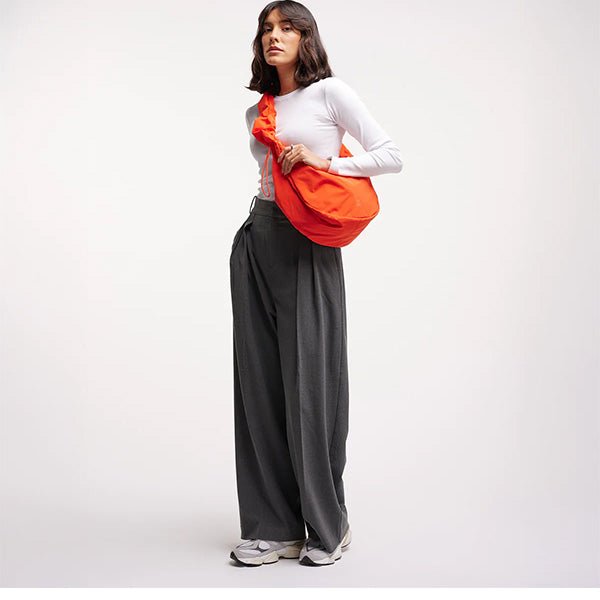 Moon Bag Ruffle Hot Coral