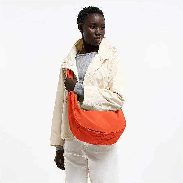 Moon Bag Ruffle Hot Coral