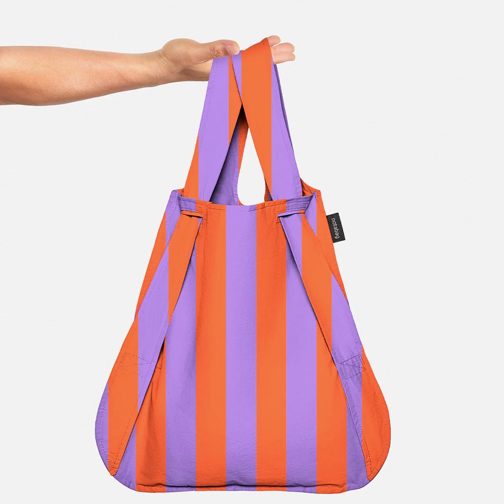 Notabag Rayures Rouges Violettes