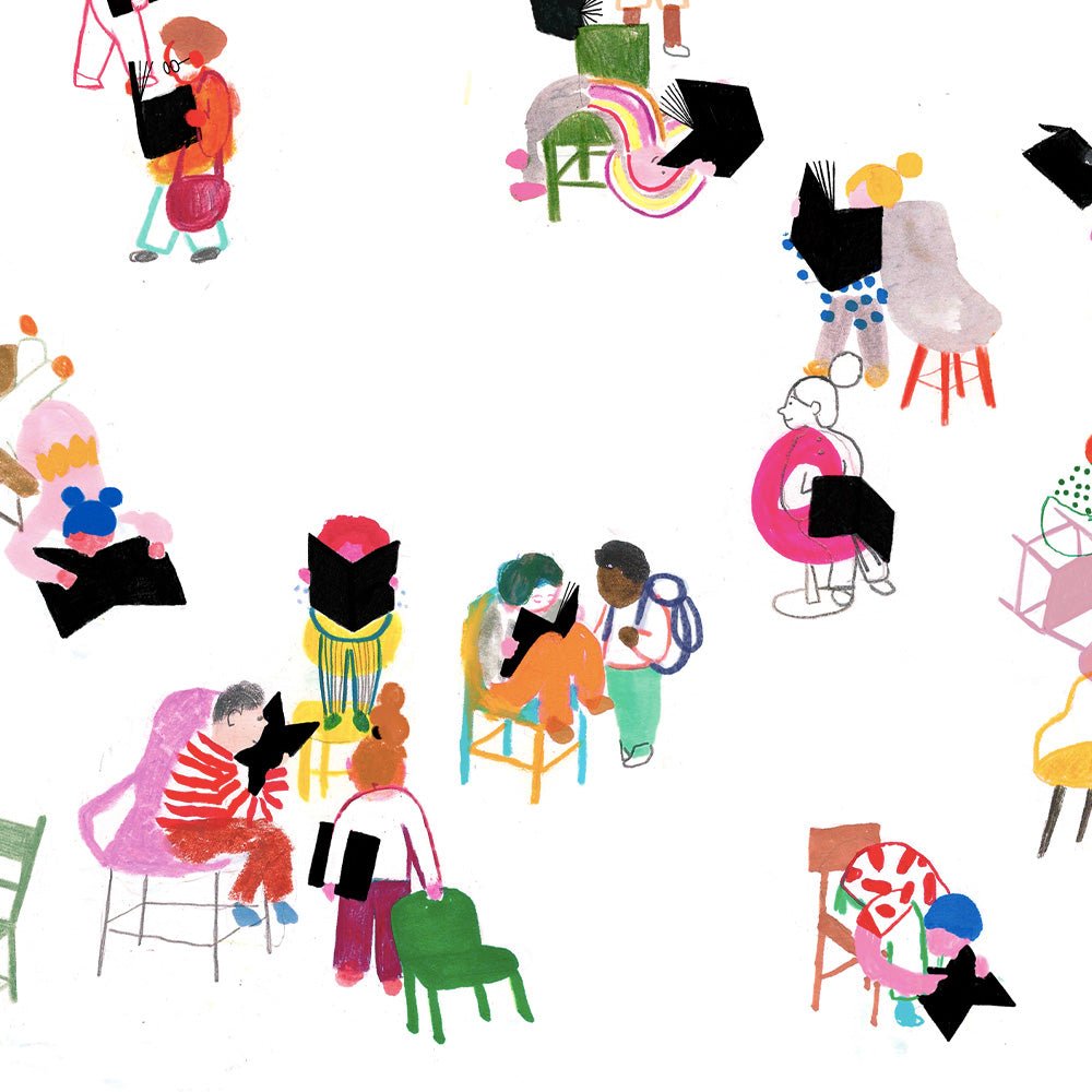Enfants jouant A4 Giclee Print