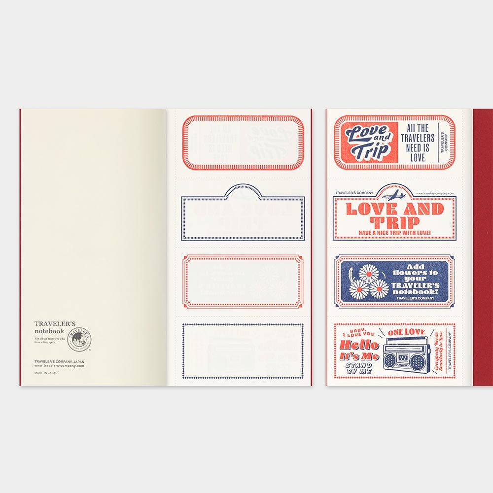 CARNET DE VOYAGE AMOUR ET VOYAGE Recharge - Format standard