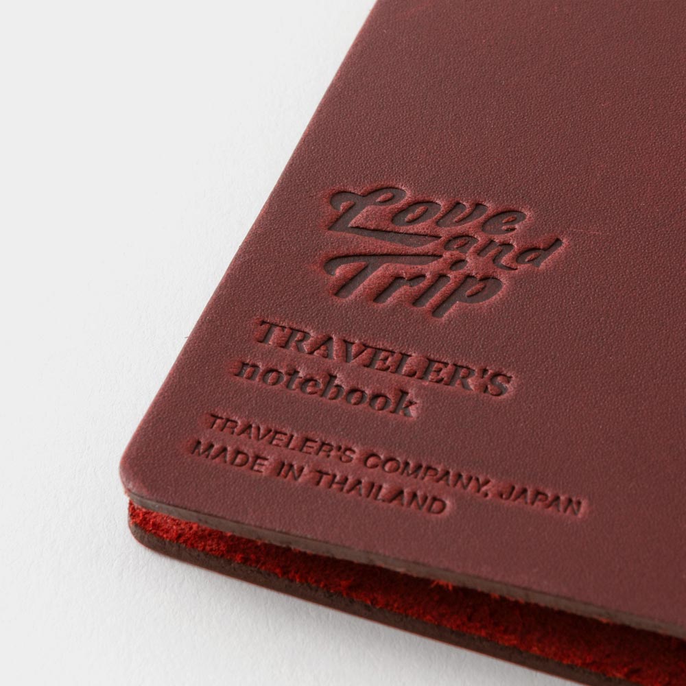 CARNET DE VOYAGE AMOUR ET VOYAGE Rouge - Format standard