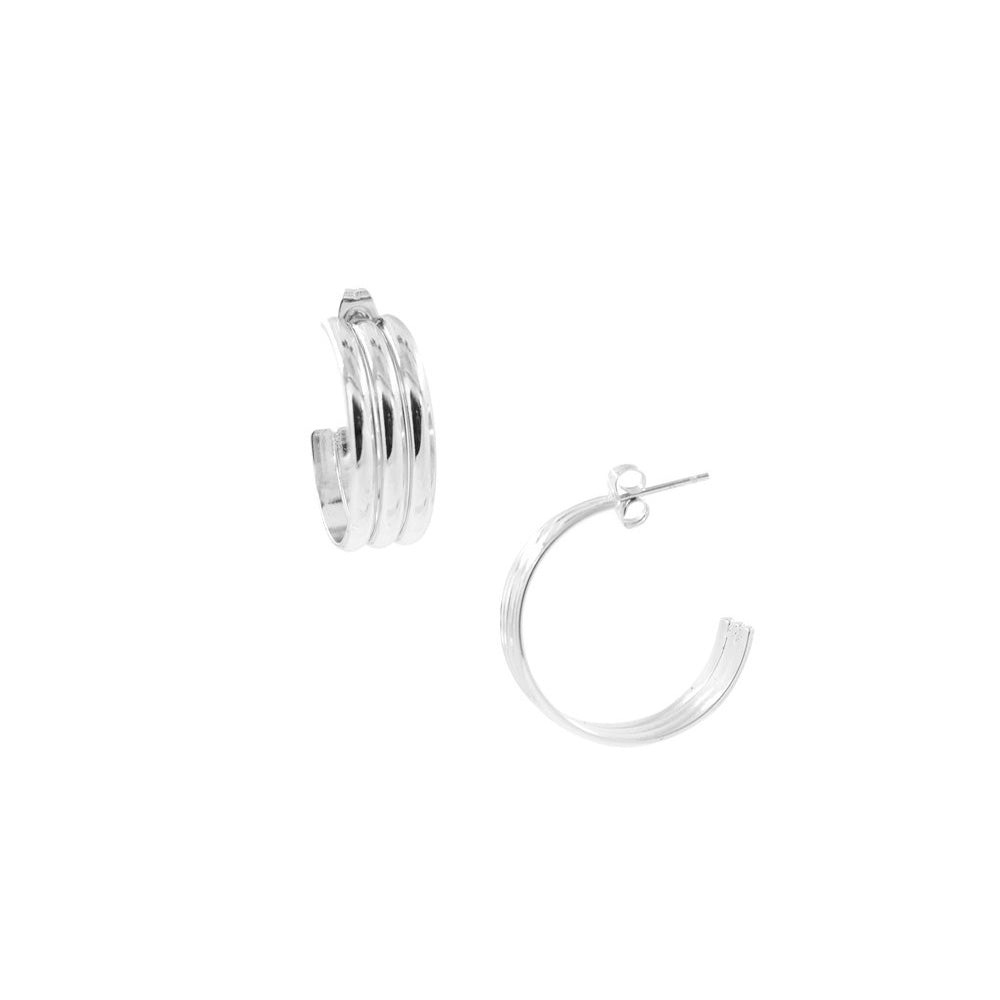 Pendientes Nike Plata