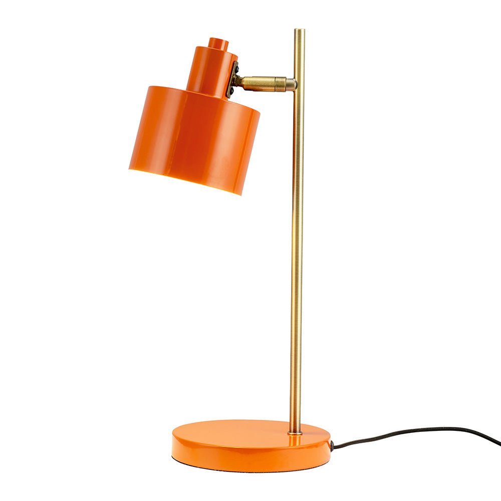 Lampe de table en laiton orange océan