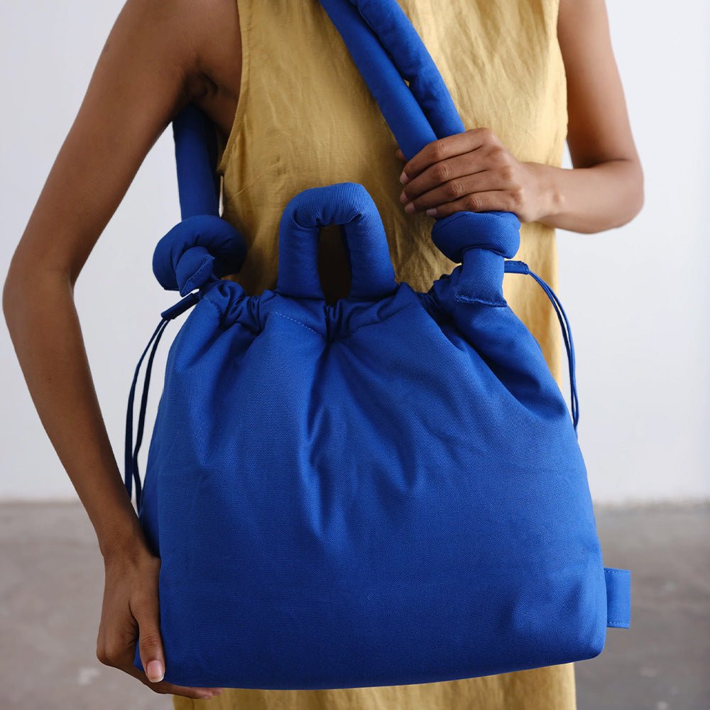 Bolsa Blanda Ona Algodón Azul Cobalto