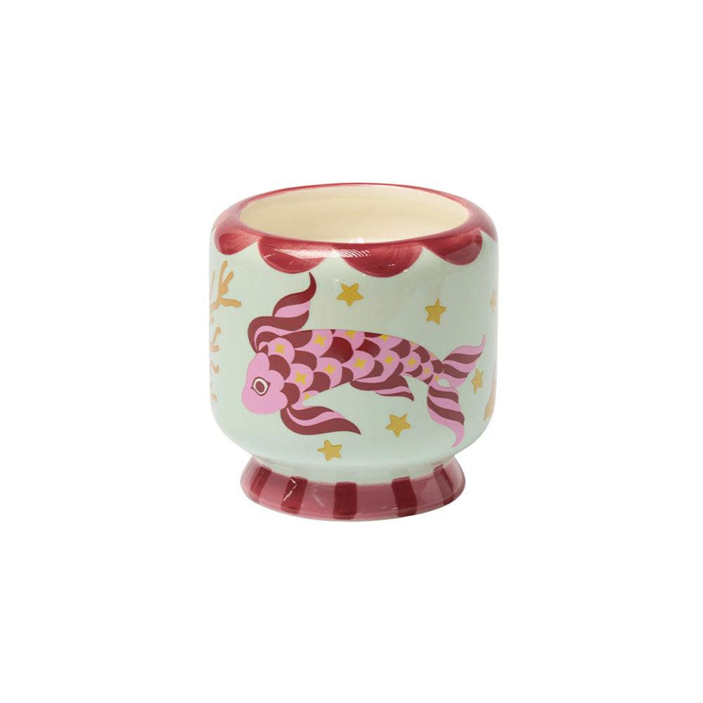 Sal Marina y Salvia / Pez Koi Vela Perfumada de Cera de Soja