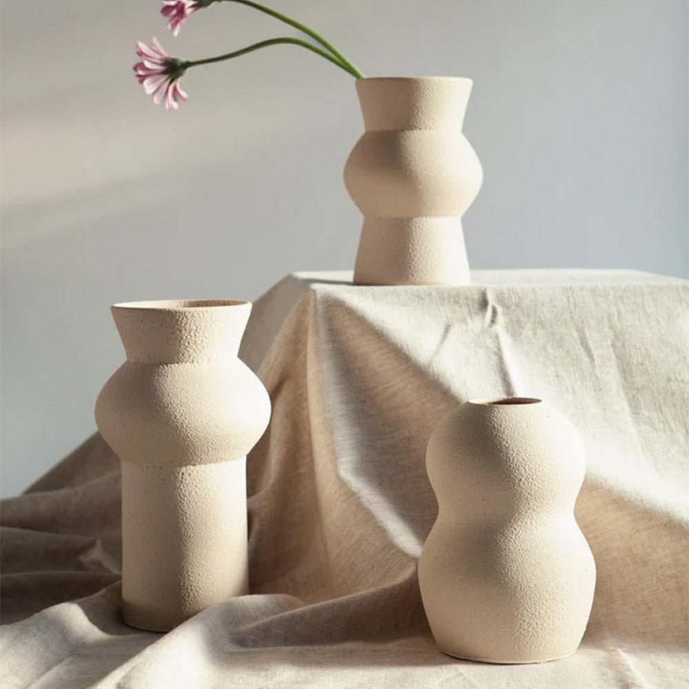 Palus Glazed Cream vase