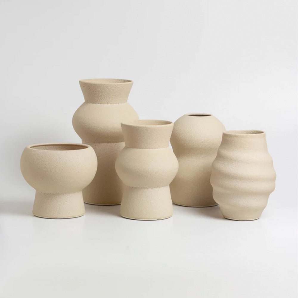 Palus Glazed Cream vase