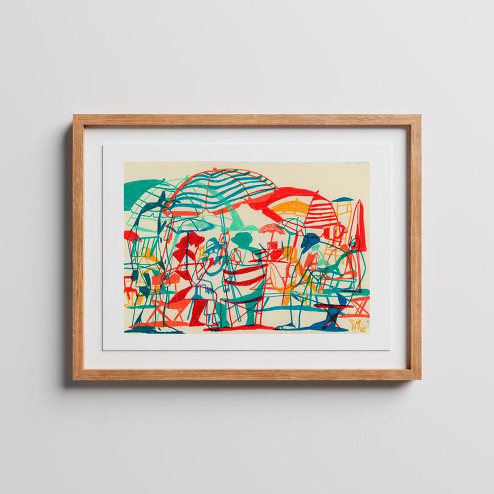 De Parasols Et Transats Giclée Print