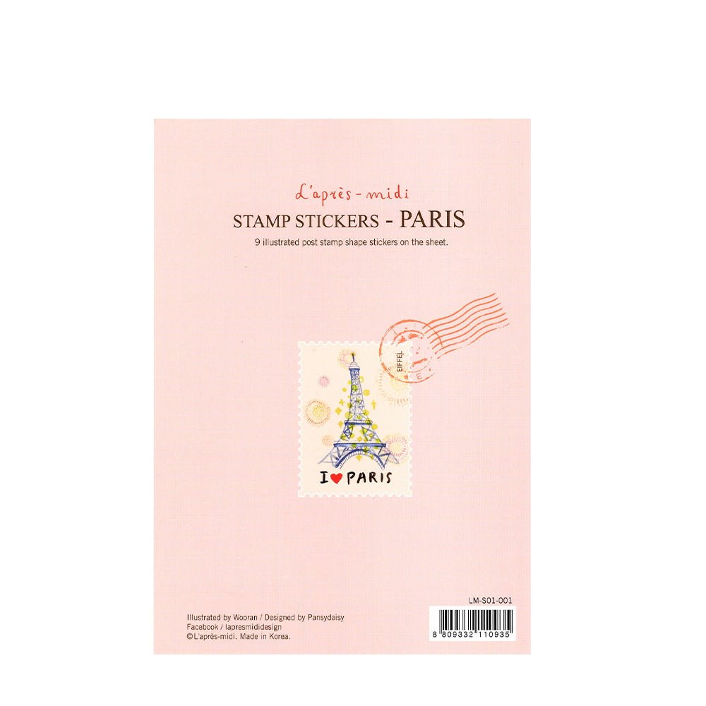 Poststamp Stickers L'après-midi // Paris