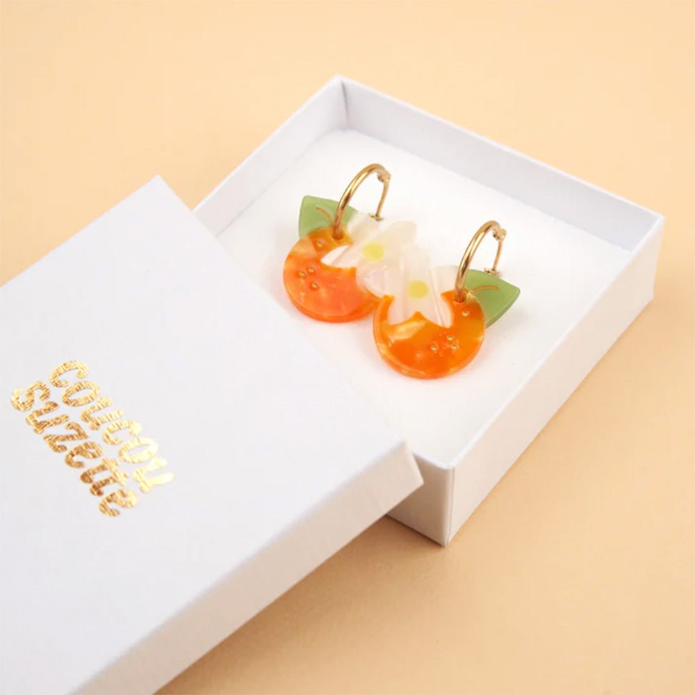 Orange Blossom Earrings