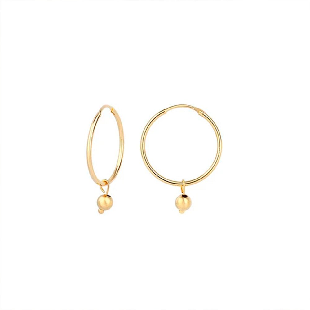 Earrings Aro Bola Gold