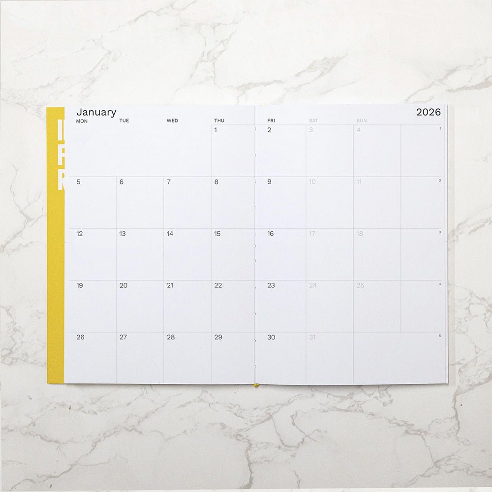 2026 Weekly Planner A5 Amarillo
