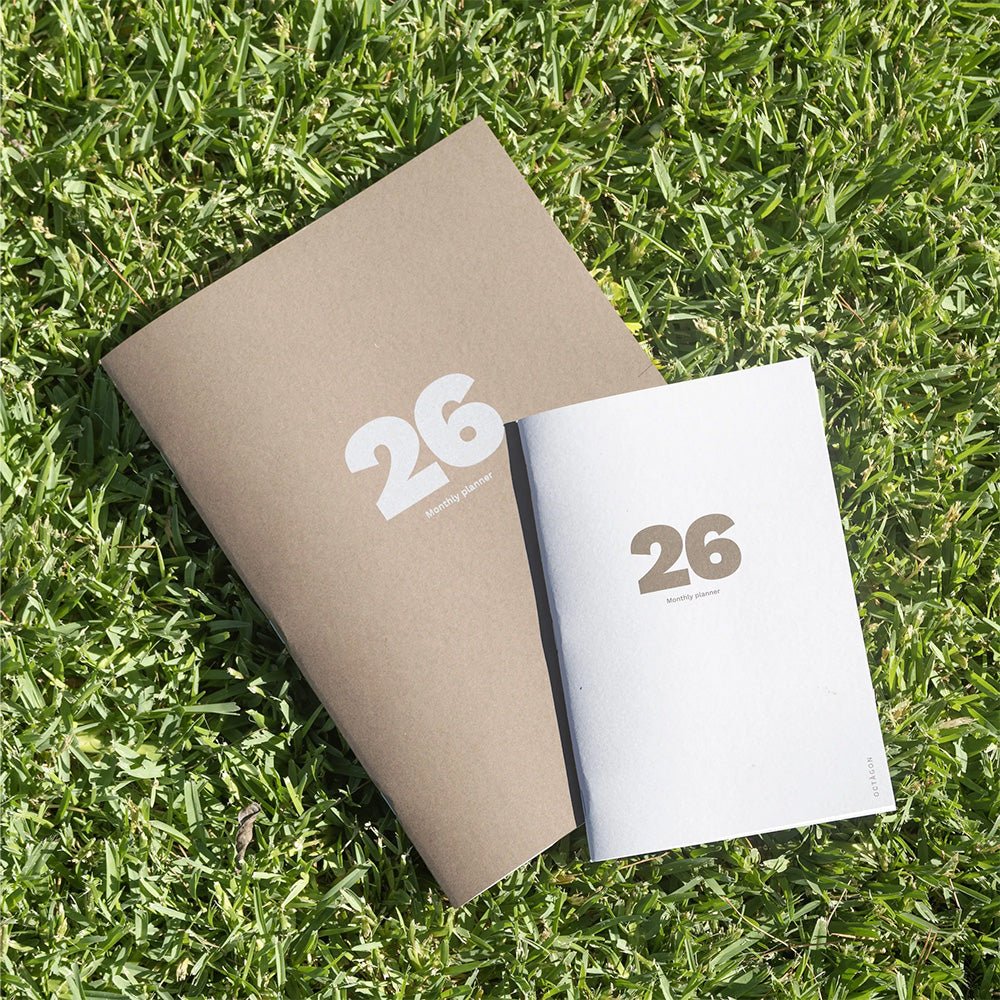 2026 Big Monthly Planner Plus Cappuccino A4