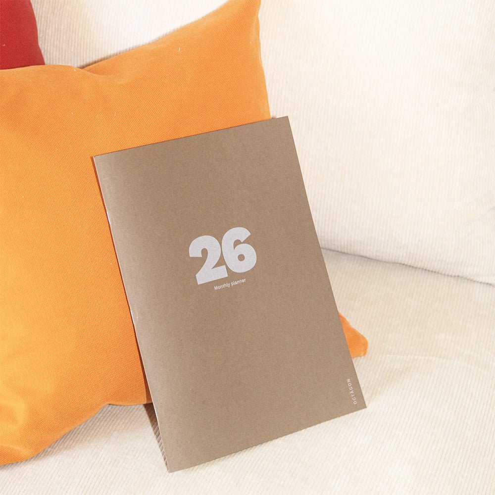 Agenda mensuel grand format 2026 Plus Cappuccino A4