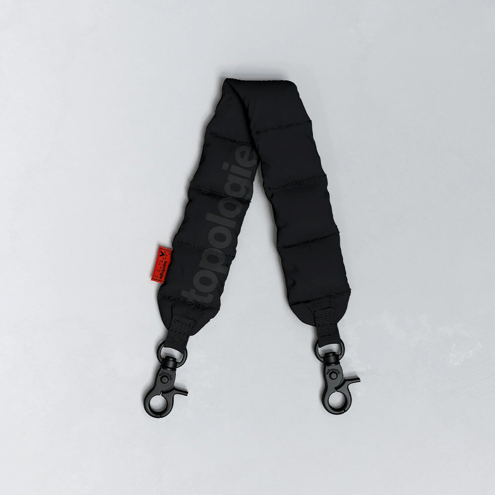 Puffer Wrist Strap Black Tech Sateen