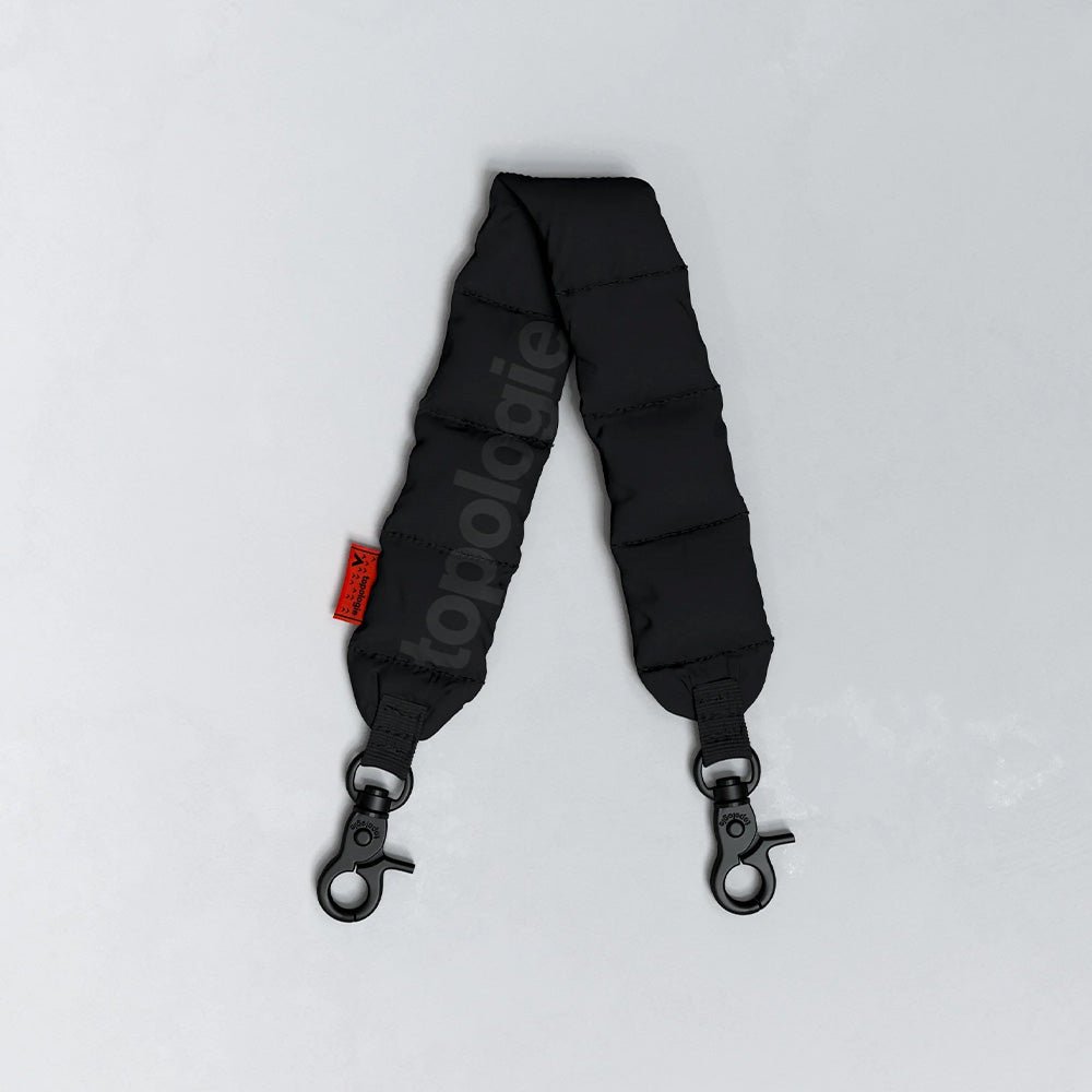 Puffer Wrist Strap Black Tech Sateen