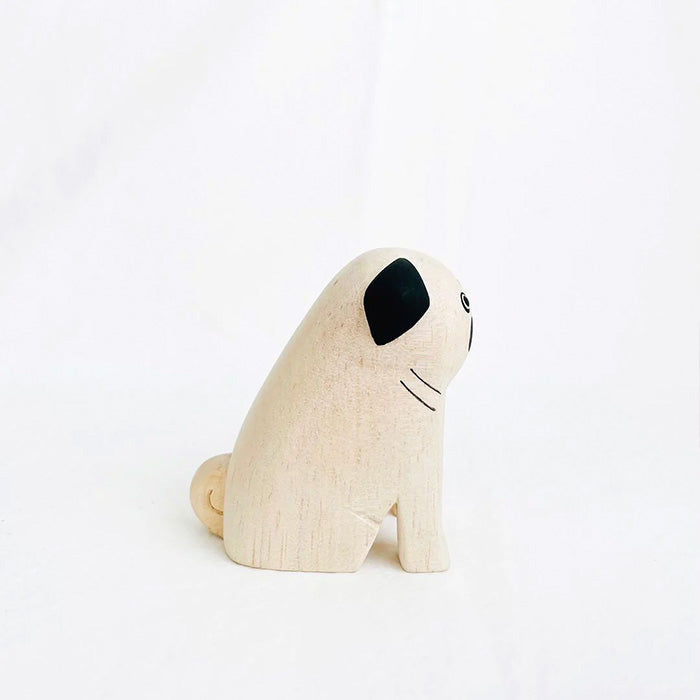 Pole Pole Wooden Animal Pug
