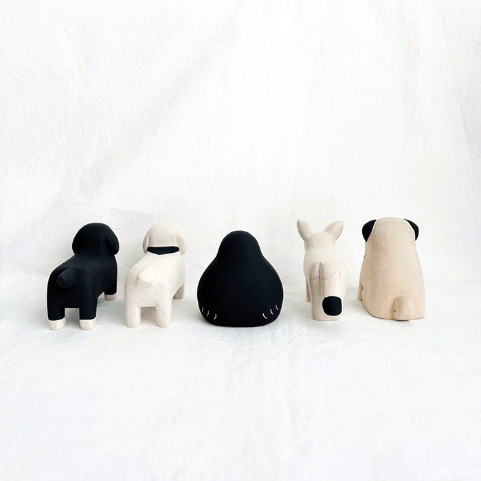 Pole Pole Wooden Animal Pug