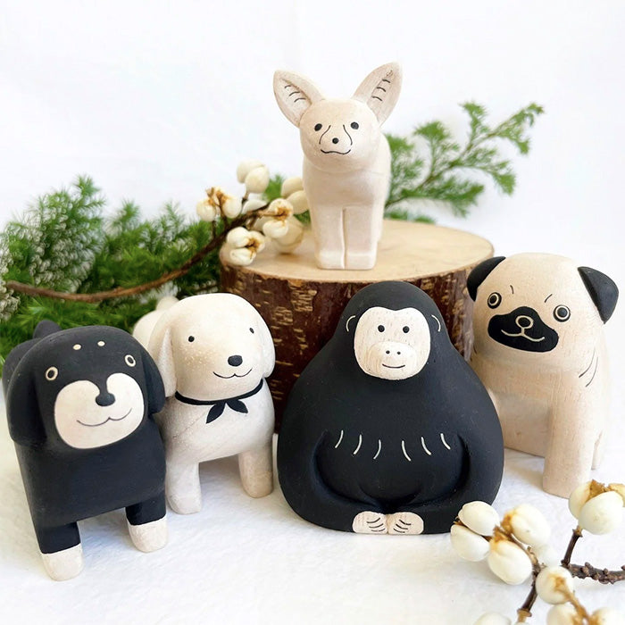 Pole Pole Wooden Animal Pug