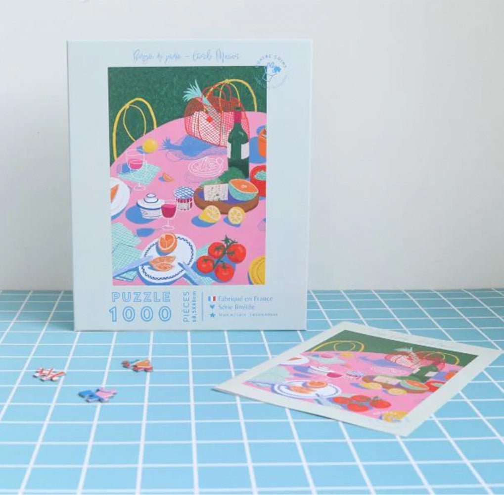 Puzzle Bodegón de Jardín por Gisèle Murias - 1000 Piezas