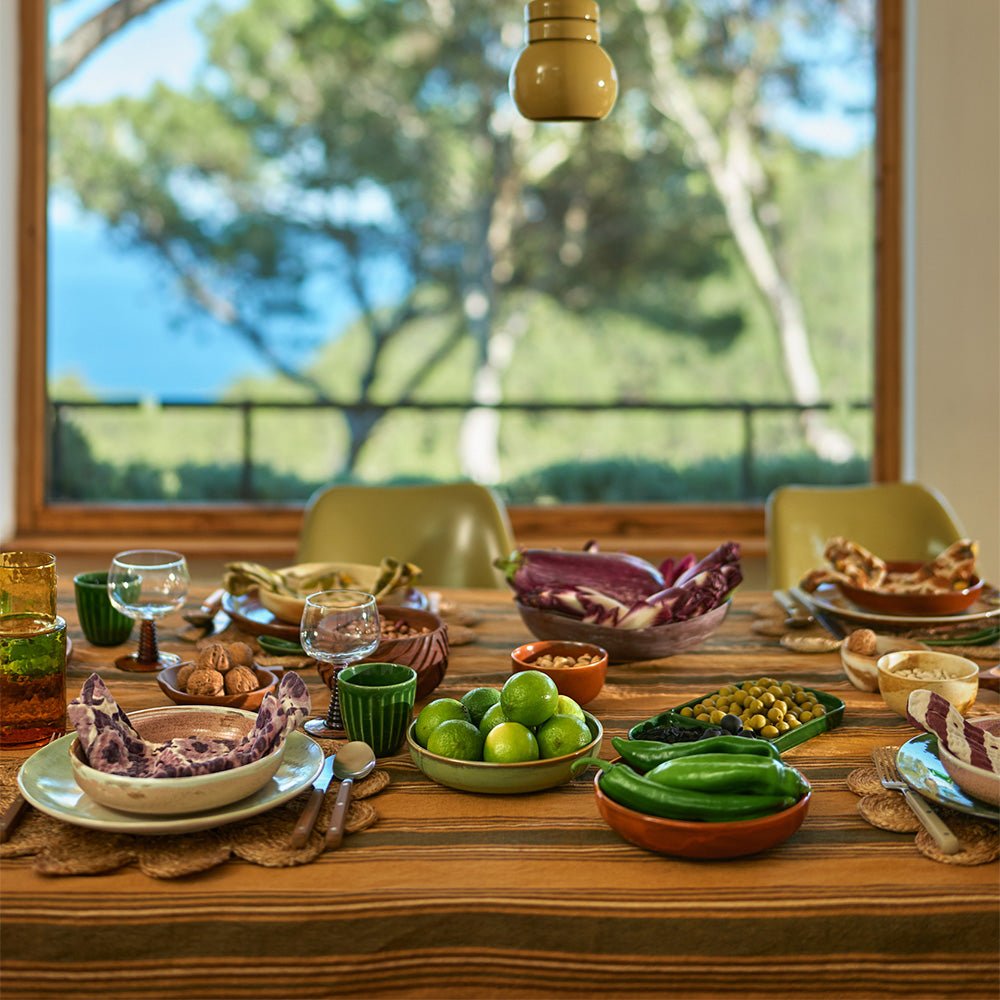 70s Ceramics: Dinner Plates - Palms