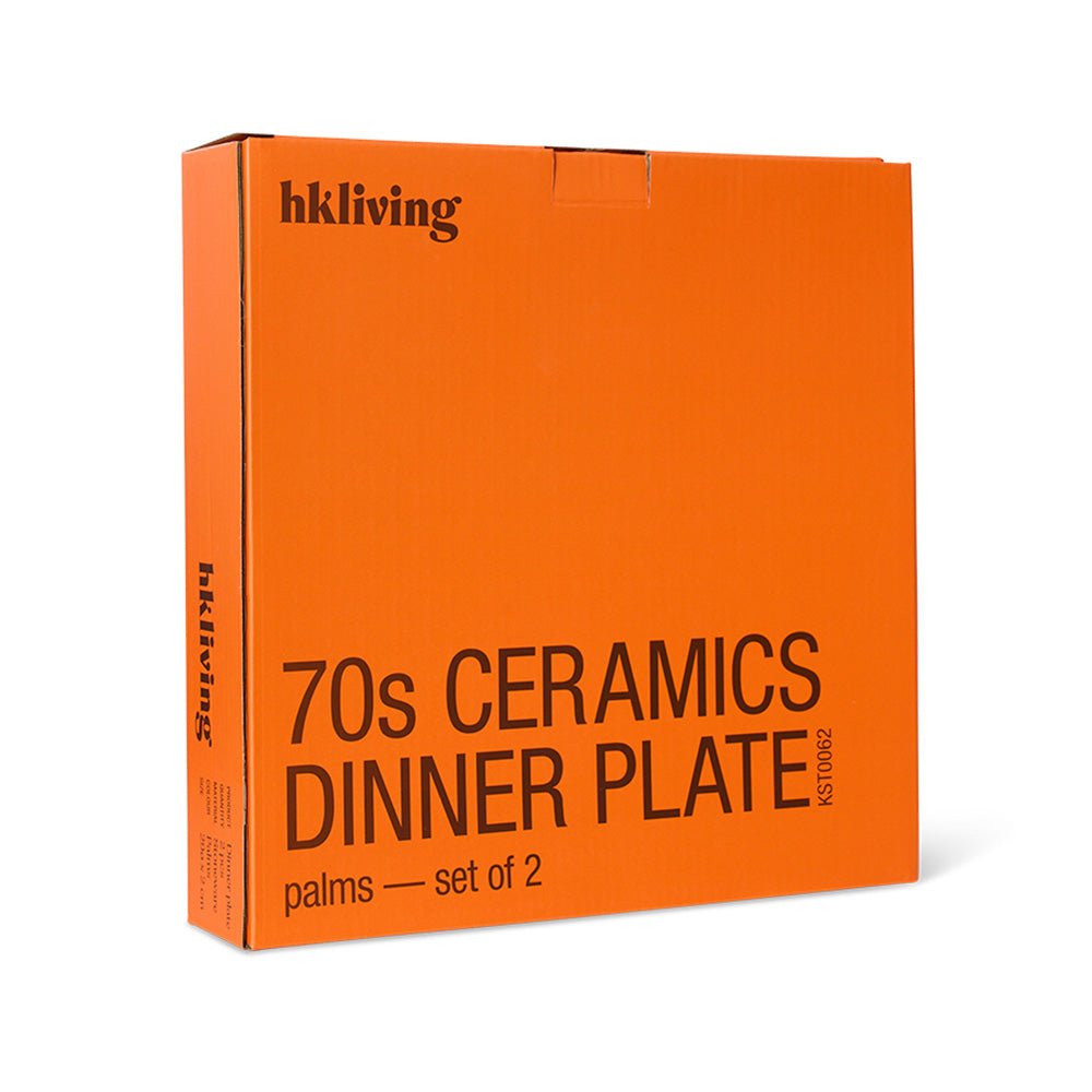 70s Ceramics: Dinner Plates - Palms