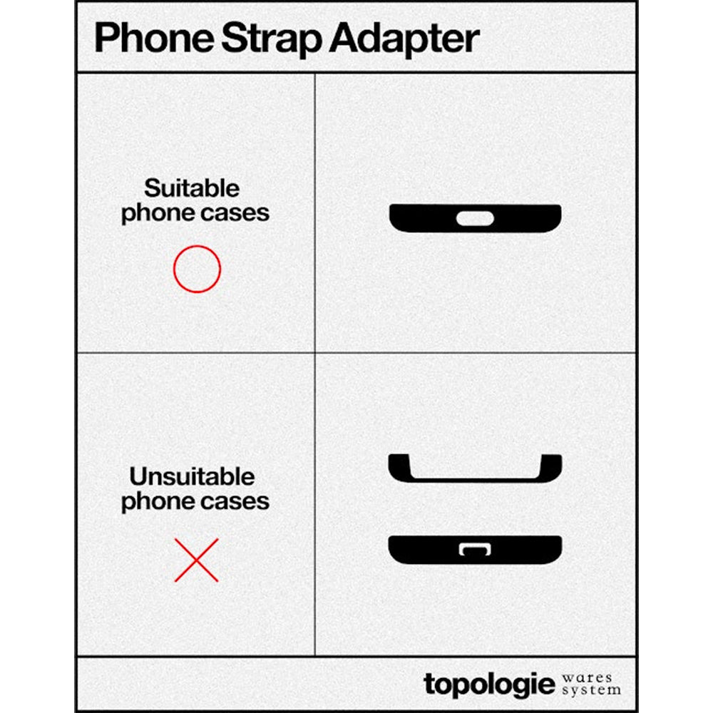 Phone Strap Adapter Black