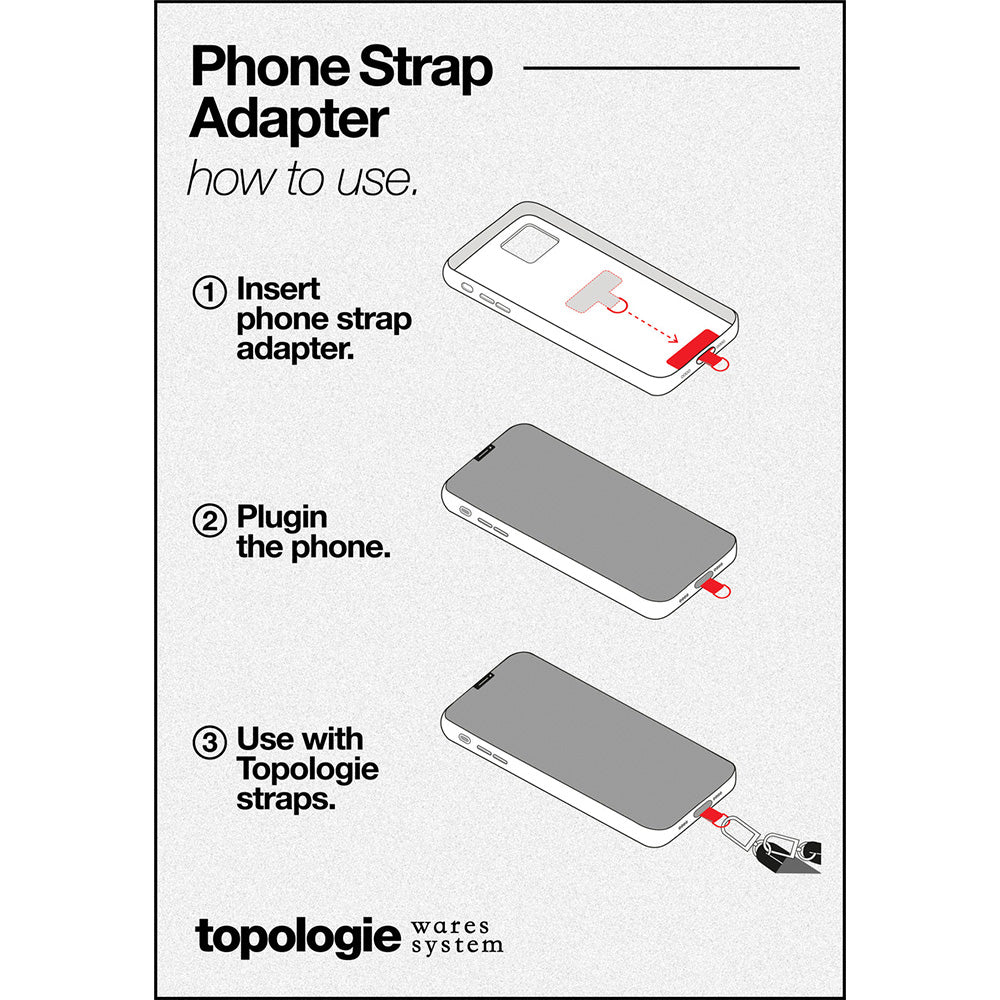 Adaptateur de sangle de téléphone gris