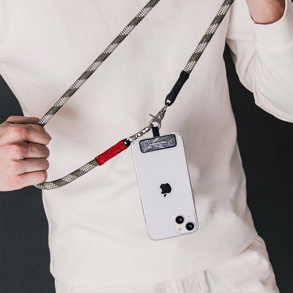 Adaptateur de sangle de téléphone gris