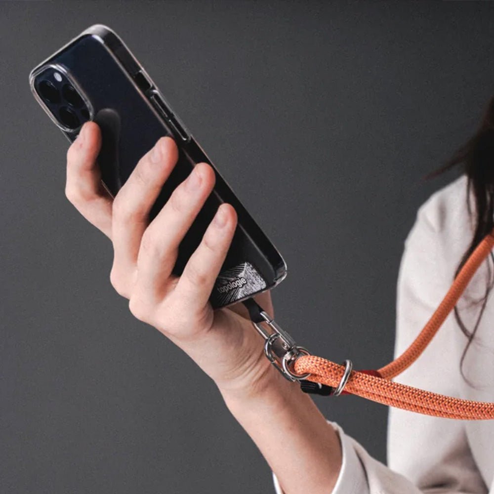 Adaptateur de sangle de téléphone gris