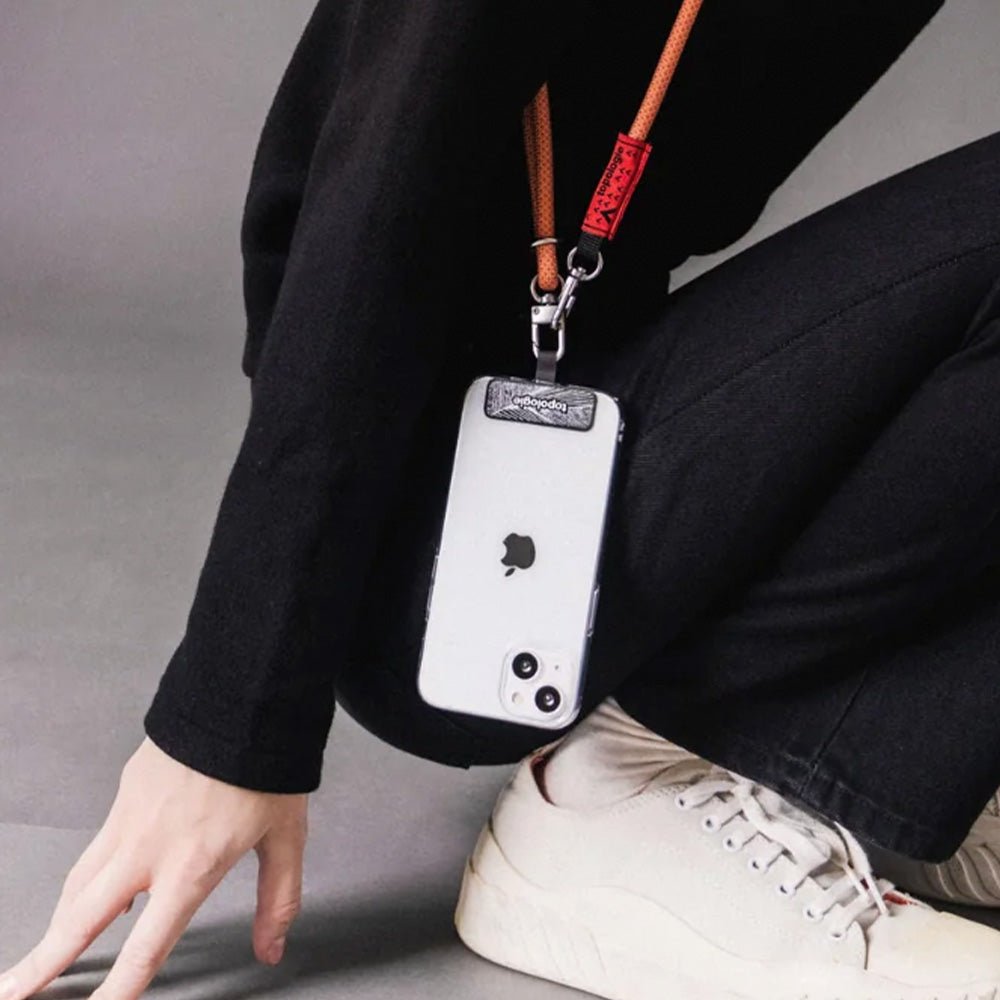 Adaptateur de sangle de téléphone gris