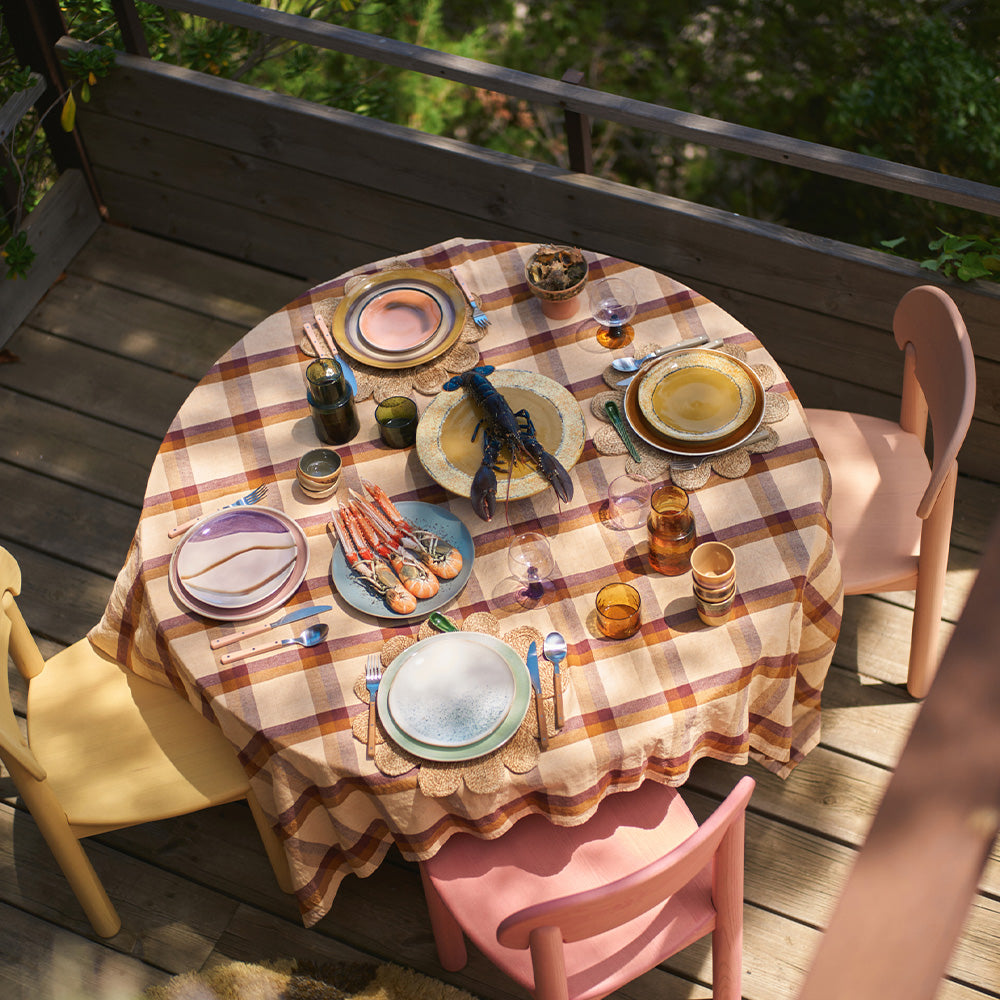 Céramiques des années 70 : Assiettes à dessert - Paradis