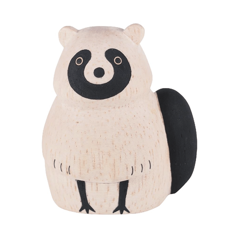Pole Pole Wooden Animal Racoon