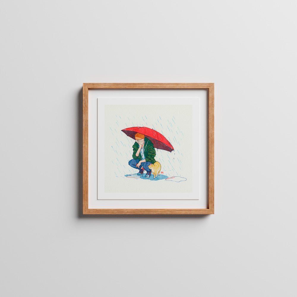 Impression giclée « Jour de pluie »