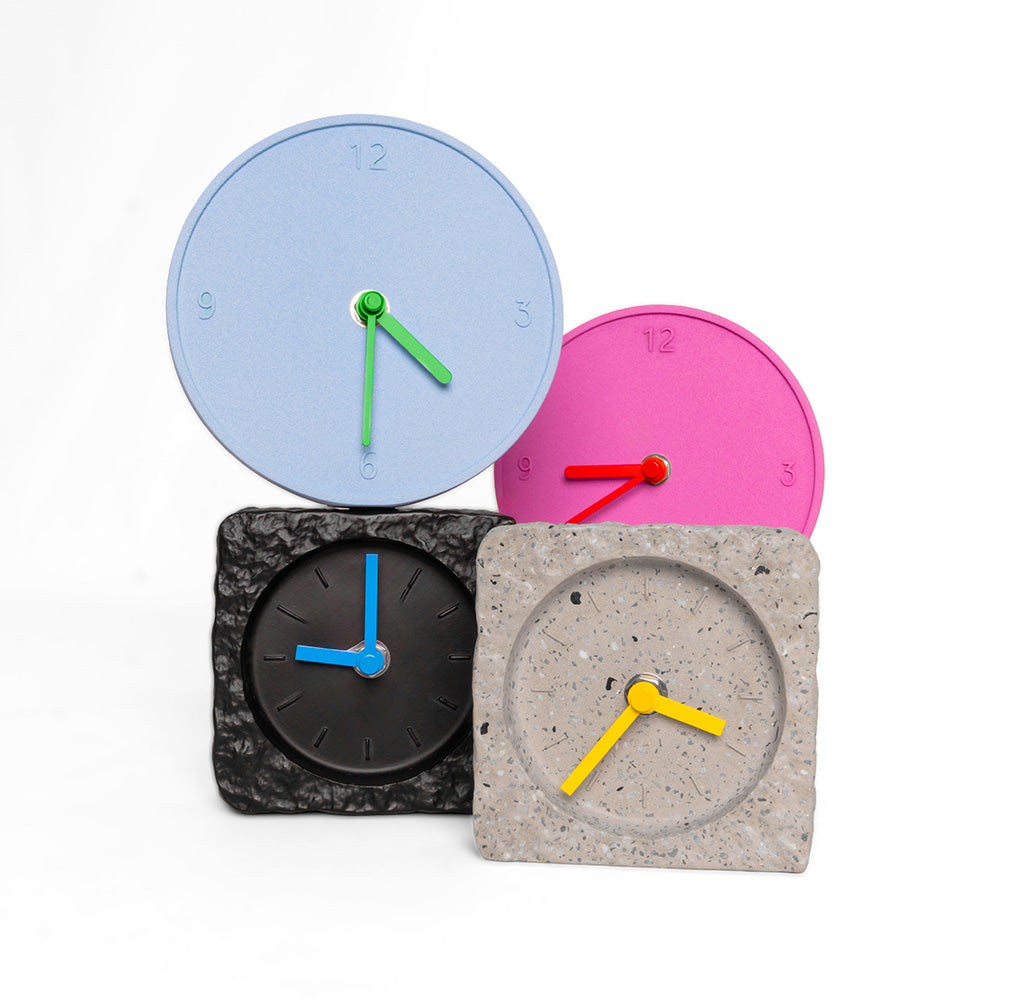 Montre ronde rose brut