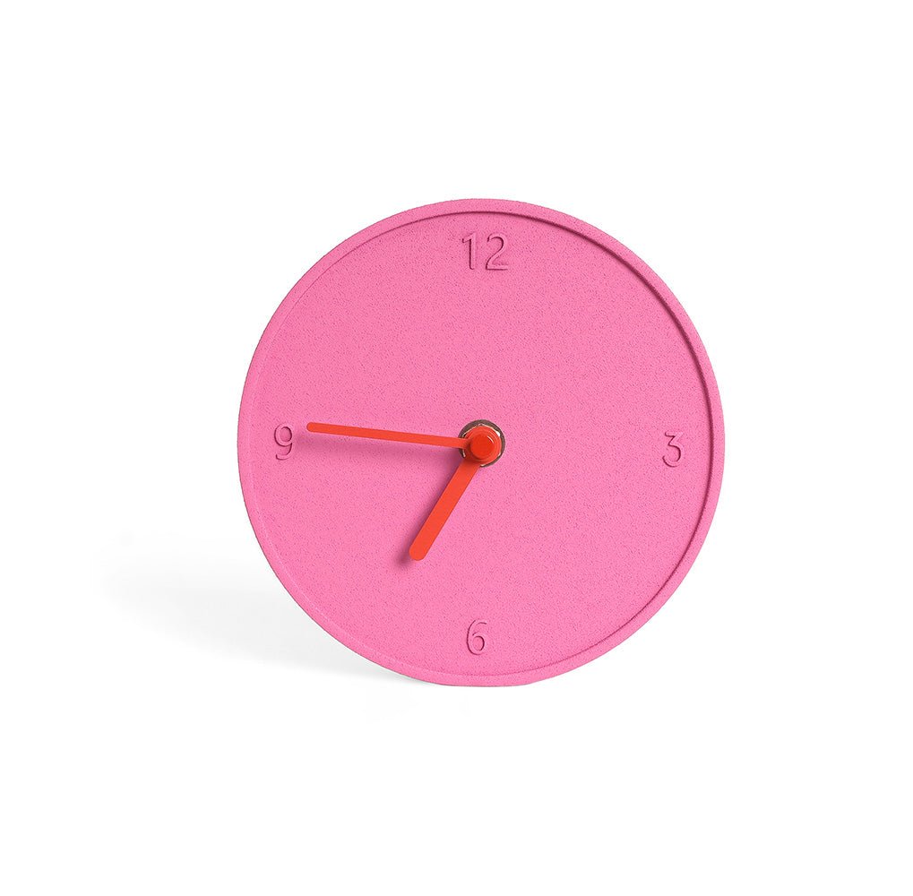 Reloj de Mesa Redondo Raw Rosa