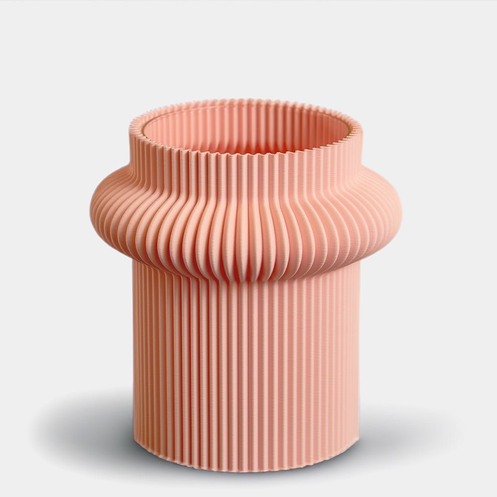Jarrón Ribbed Rosa