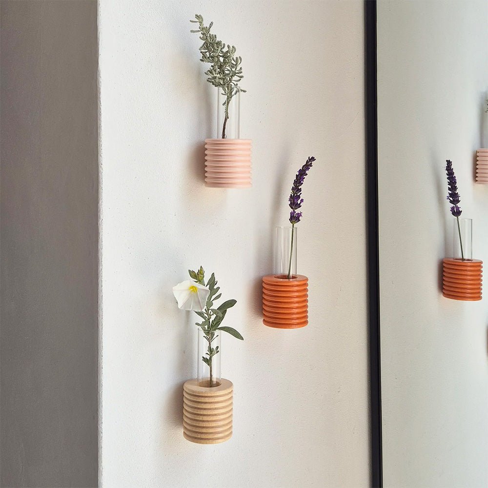 Jarrón de pared Ribble - Rosa