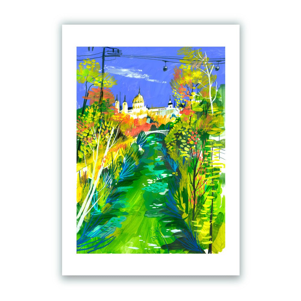 La Ribera del Manzanares Impresión Giclée A4