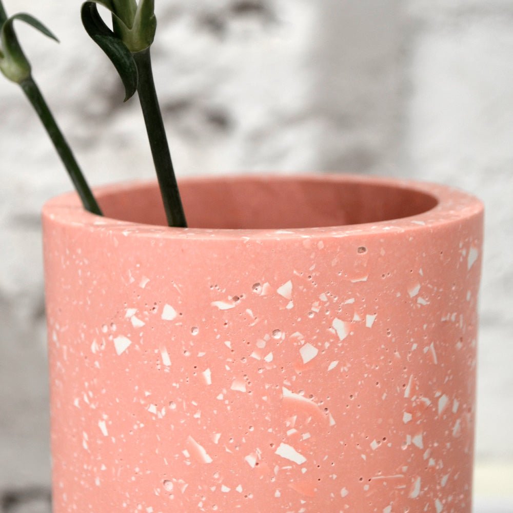 Cylindric Vase - Pink White