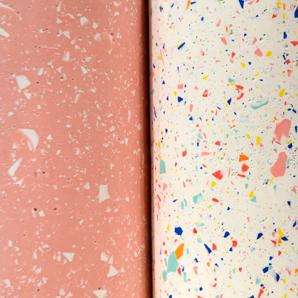 Cylindric Vase - Pink White