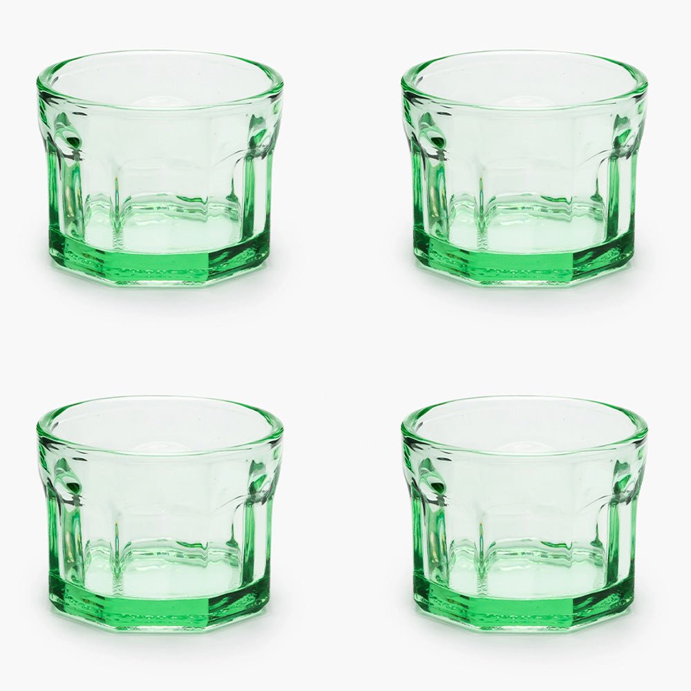 Vasos Fish & Fish Verde S (set de 4)